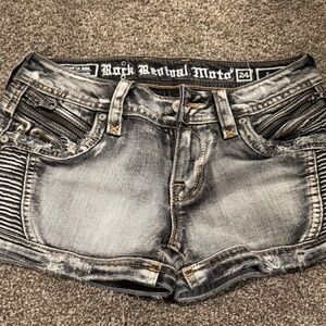 Rock Revival Women's Distressed Black Denim Shorts